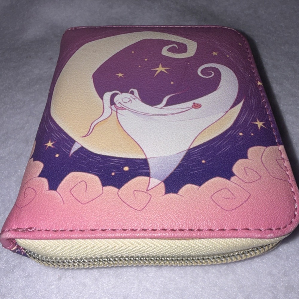 Loungefly Disney The Nightmare Before Christmas Zip Around Wallet Pink Purple - Picture 6 of 6